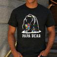 Papa Bear Autism Awareness Autism Matching Family Dad Men's Casual T-Shirt Dark Grey Papa Bear Autism Awareness Autism Matching Family Dad Men's Casual T-Shirt Dark Grey