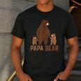 Papa Bear Dad Two Cubs Daddy Bear 2 Kids Father's Day Men's Casual T-Shirt Dark Grey Papa Bear Dad Two Cubs Daddy Bear 2 Kids Father's Day Men's Casual T-Shirt Dark Grey