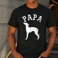 Papa ITALIAN GREYHOUND For Dad Men's Casual T-Shirt Dark Grey