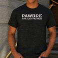 PAWDRE The Cat Father Cat Dad Feline Fathers Cat Men's Casual T-Shirt Dark Grey