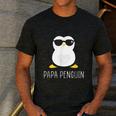 Penguin Papa Father's & Cute Dad Men's Casual T-Shirt Dark Grey Penguin Papa Father's & Cute Dad Men's Casual T-Shirt Dark Grey