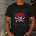 Pirate Dad Skull And Crossbones Tampa Gasparilla Captain Men's Casual T-Shirt Dark Grey
