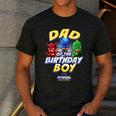 PJ Masks Group Shot Dad Of The Birthday Boy Logo Men's Casual T-Shirt Dark Grey