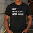 Plans In The Garage Men Car Mechanics Fathers Day Dad Men's Casual T-Shirt Dark Grey