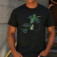 Plant Dad Plant Mom Grow Monstera Adansonii Urban Gardener Men's Casual T-Shirt Dark Grey