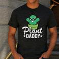 Plant Daddy Cactus Gardener Jokes Grandpa Plant Dad Men's Casual T-Shirt Dark Grey