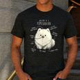 Pomeranian Anatomy Cute Pet Pom Mom Dog Dad For Men Women Girls Kids Men's Casual T-Shirt Dark Grey