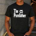 The PomFather Pomeranian Dog Dad Shirt Men Men's Casual T-Shirt Dark Grey