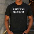 Princess Security Birthday Party Dad Daughter Team Small Men's Casual T-Shirt Dark Grey