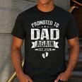 Promoted To Dad Again Est 2026 Pregnancy Announcement Men's Casual T-Shirt Dark Grey