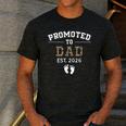 Promoted To Dad Est 2026 For Men Fathers Matching Men's Casual T-Shirt Dark Grey