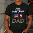 Proud Army Dad-Army Infantry Dad Camouflage Graphics Army Men's Casual T-Shirt Dark Grey