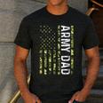 Proud Army Dad United States USA Flag For Father's Day Men's Casual T-Shirt Dark Grey