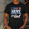 Proud Army National Guard Dad Fathers Day Shirt Men Men's Casual T-Shirt Dark Grey