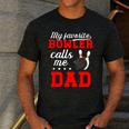Proud Bowling Dad Of A Bowler Dad Bowling Father Men's Casual T-Shirt Dark Grey