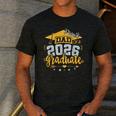 Proud Dad Of A 2026 Graduate Grad Senior Graduation Father Men's Casual T-Shirt Dark Grey