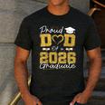 Proud Dad Of A 2026 Graduate Senior 2026 Grad Family Men's Casual T-Shirt Dark Grey Proud Dad Of A 2026 Graduate Senior 2026 Grad Family Men's Casual T-Shirt Dark Grey