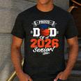 Proud Dad Of A 2026 Senior Basketball Graduation Men's Casual T-Shirt Dark Grey