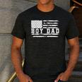 Proud Dad Of Boy Father Of Boys For Dad Xmas Fathers Day Men's Casual T-Shirt Dark Grey