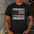 Proud Dad Of a Firefighter Fireman Parent Men's Casual T-Shirt Dark Grey