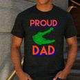 Proud Dad Of A Gator Unique Idea For Fathers Day Men's Casual T-Shirt Dark Grey