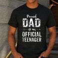 Proud Dad Of An Official Teenager T Shirt Birthday Outfit Men's Casual T-Shirt Dark Grey