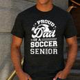 Proud Dad Of A Soccer Ball Senior Class Of 2026 Graduation Men's Casual T-Shirt Dark Grey Proud Dad Of A Soccer Ball Senior Class Of 2026 Graduation Men's Casual T-Shirt Dark Grey