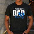Proud New Dad It's A Boy Men's Casual T-Shirt Dark Grey