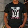 Proud New Dad It's A Girl Father To Be Soon To Be Dad Men's Casual T-Shirt Dark Grey