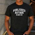 Proud Published Author 2025 Mom Dad Vintage Poet Book Writer Men's Casual T-Shirt Dark Grey Proud Published Author 2025 Mom Dad Vintage Poet Book Writer Men's Casual T-Shirt Dark Grey