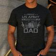 Proud US Army Ranger Dad Flag American USA Military Men's Casual T-Shirt Dark Grey