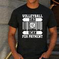 Proud Volleyball Dad Father's Day Men's Casual T-Shirt Dark Grey