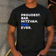 PROUDEST BAR MITZVAH DAD EVER Jewish BOY Celebration Men's Casual T-Shirt Dark Grey PROUDEST BAR MITZVAH DAD EVER Jewish BOY Celebration Men's Casual T-Shirt Dark Grey