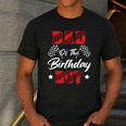 Race Car Dad Of The Birthday Boy Racing Family Pit Crew Men's Casual T-Shirt Dark Grey