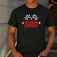 Racing Birthday Boy Race Car Dad Family Matching Men's Casual T-Shirt Dark Grey