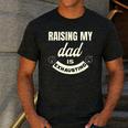 Raising My Dad Is Exhausting Top For Kids Quote Saying Men's Casual T-Shirt Dark Grey Raising My Dad Is Exhausting Top For Kids Quote Saying Men's Casual T-Shirt Dark Grey