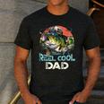 Reel Cool Dad Fishing Vintage Retro Father's Day Men's Casual T-Shirt Dark Grey