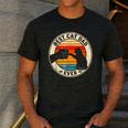 Retro Cat Dad Ever Cats Lovers For Men Women And Kids Men's Casual T-Shirt Dark Grey