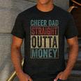 Retro Cheer Dad Straight Outta Money Men's Casual T-Shirt Dark Grey