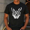 Retro Corgi Dad Dog Owner Pet Welsh Corgi Fathers Day Men's Casual T-Shirt Dark Grey