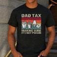 Retro Dad Tax Making Sure It's Not Poison Father's Day Men's Casual T-Shirt Dark Grey