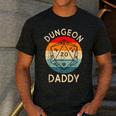 Retro Dungeon Daddy Fathers Day Men's Casual T-Shirt Dark Grey