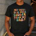 Retro Groovy My Aunt Is So Much Cooler Than My Dad Kid Niece Men's Casual T-Shirt Dark Grey