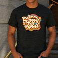 Retro Groovy Dad Family Birthday 60s 70s Hippie Costume Men's Casual T-Shirt Dark Grey