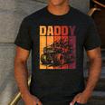 Retro Monster Truck Daddy Matching Family Birthday Party Men's Casual T-Shirt Dark Grey Retro Monster Truck Daddy Matching Family Birthday Party Men's Casual T-Shirt Dark Grey