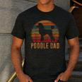Retro Poodle Dad Dog Owner Pet Poodle Father Men's Casual T-Shirt Dark Grey Retro Poodle Dad Dog Owner Pet Poodle Father Men's Casual T-Shirt Dark Grey