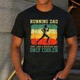 Retro Running Dad Runner Marathon Athlete Humor Outfit Men's Casual T-Shirt Dark Grey