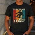 Retro Snowboard Dad Snowboarding Father Snowboarder Dad Men's Casual T-Shirt Dark Grey