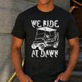 We Ride At Dawn Funny Golf Golfing Dad Men Men's Casual T-Shirt Dark Grey We Ride At Dawn Funny Golf Golfing Dad Men Men's Casual T-Shirt Dark Grey