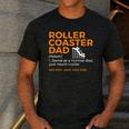 Roller Coaster Dad Definition Best Dad Ever Men's Casual T-Shirt Dark Grey